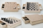 Preview: Wooden Go & Chess Box with Drawers, beech veneer