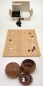 Preview: 20 mm Bamboo Folding Board, printed / 9x21,5 mm Glass Stones / Mulberry Bowls / Set Bag