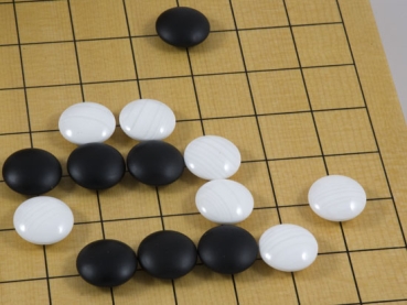 Preview: Go-Set Brett und Steine (9,5mm-Steine)