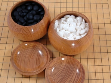 Preview: Go-Set Brett und Steine (9,5mm-Steine)