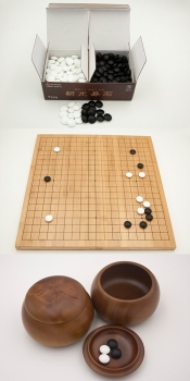 20 mm Bamboo Folding Board, cutted / 10x21,5 mm Glass Stones / Mulberry Bowls / Set Bag