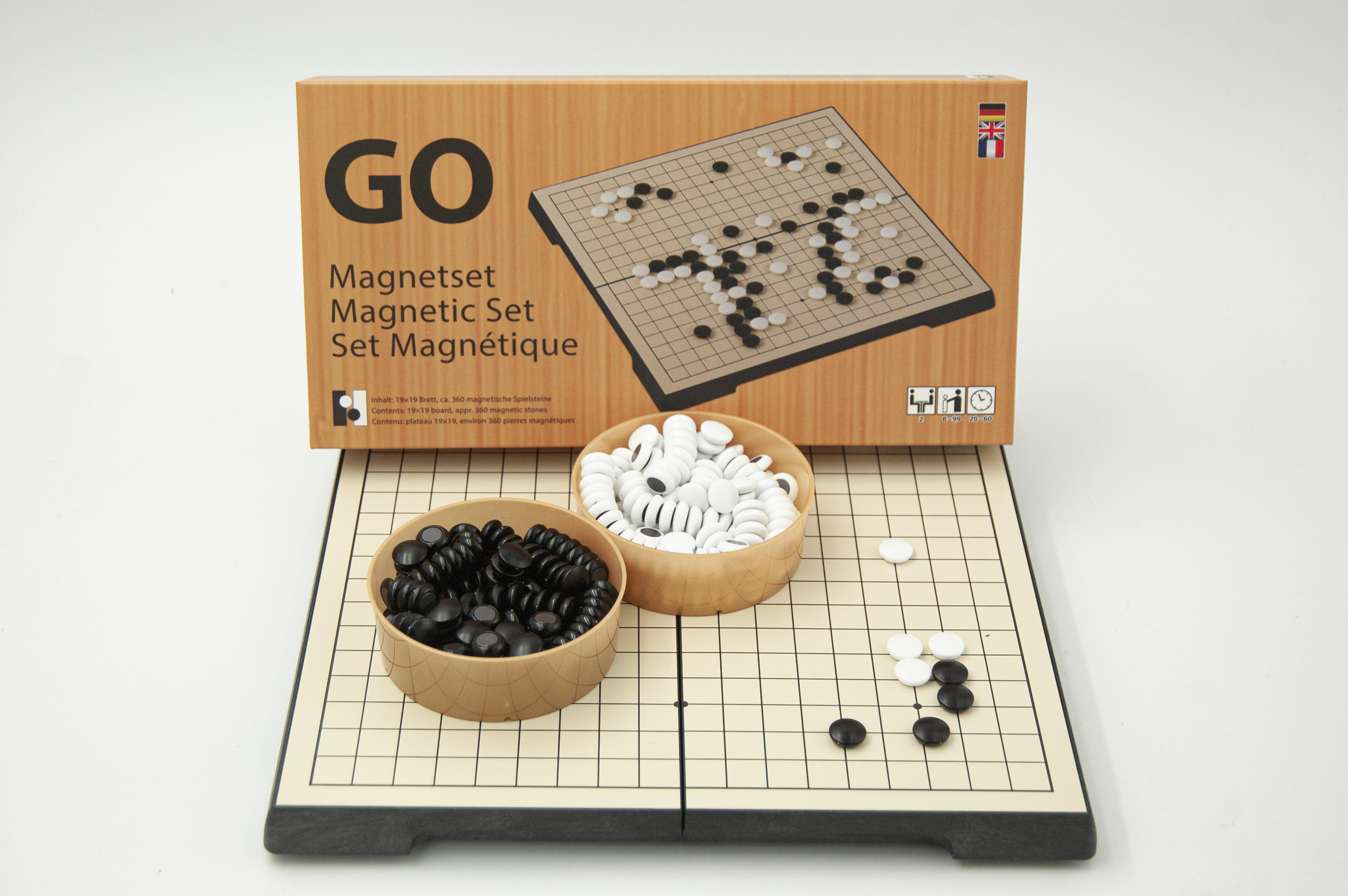 Hebsacker Verlag: go-spiele.de - > Magnetic Go Set, 19x19 board