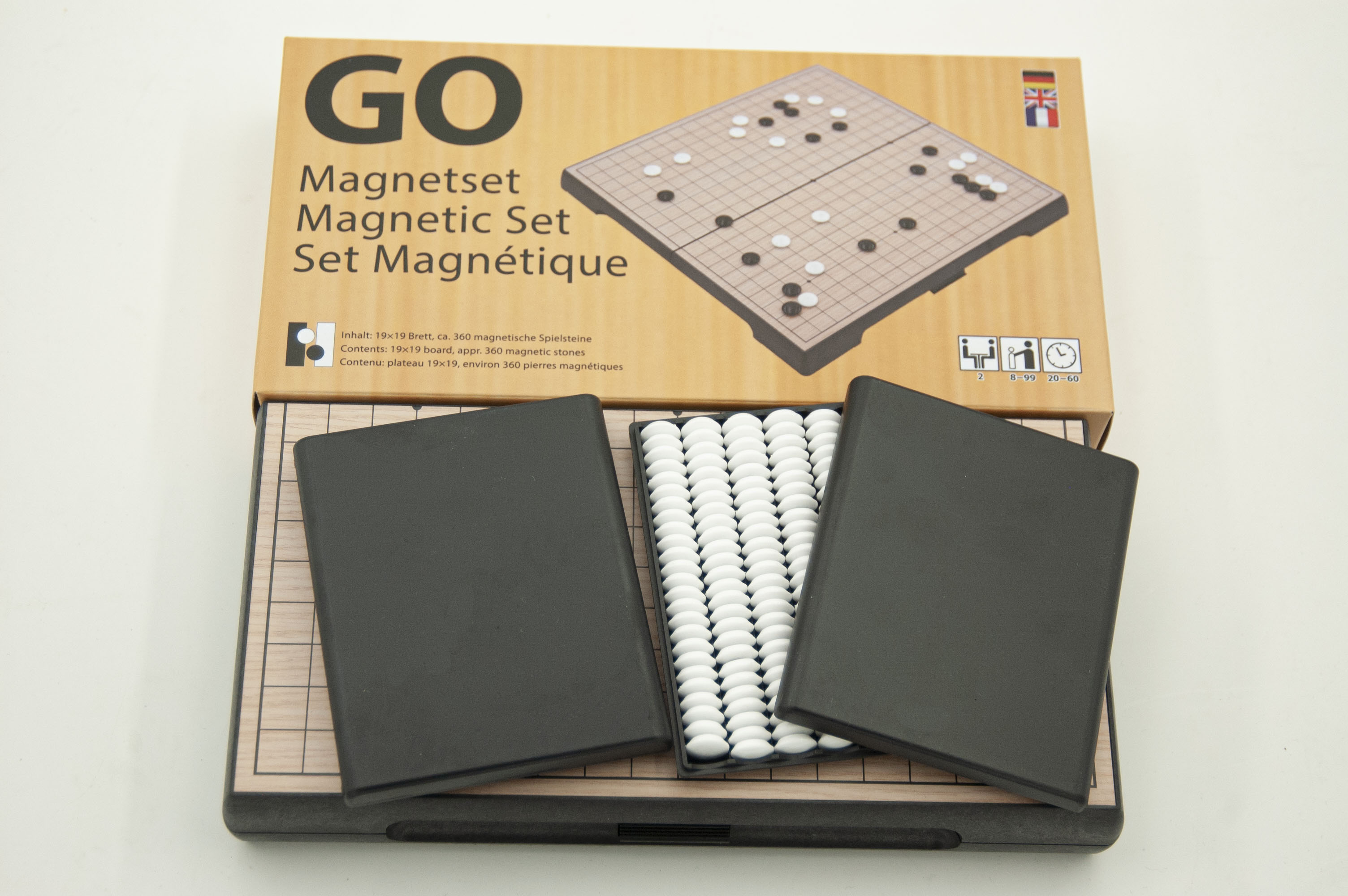 Hibcotuo Conjunto de jogos magnéticos Go 19x19 Conjunto de jogos