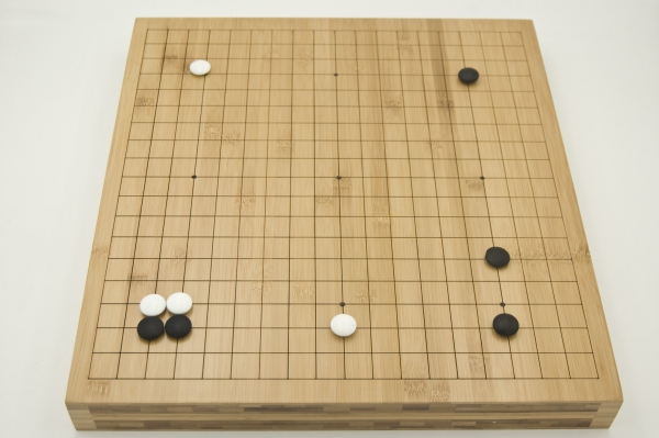 Bambusbrett, 19x19, 50mm, with cutted lines