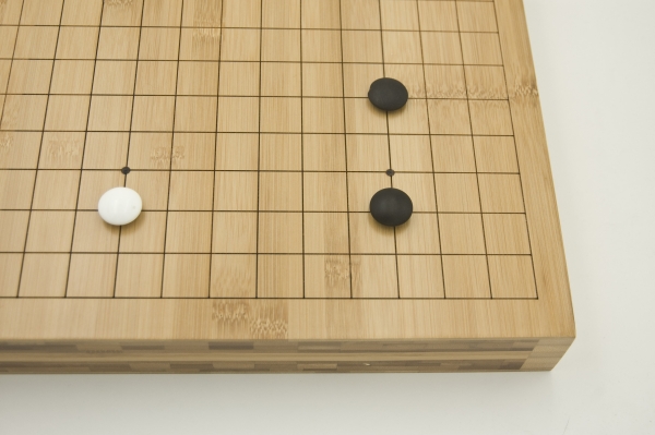 Bambusbrett, 19x19, 50mm, with cutted lines